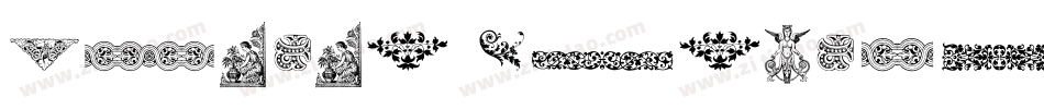 Menina Graciosa Ornaments Two字体转换